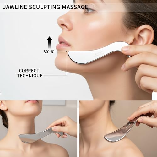 BYYDDIY-Non-Magnetic 304 Stainless Steel Gua Sha Muscle Scraper - Product Imagery