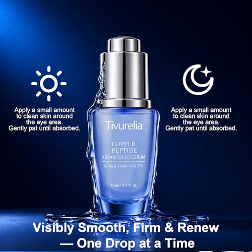 Copper Peptide Anti Aging Eye Serum, Korean Skin Care Advanced - Product Imagery