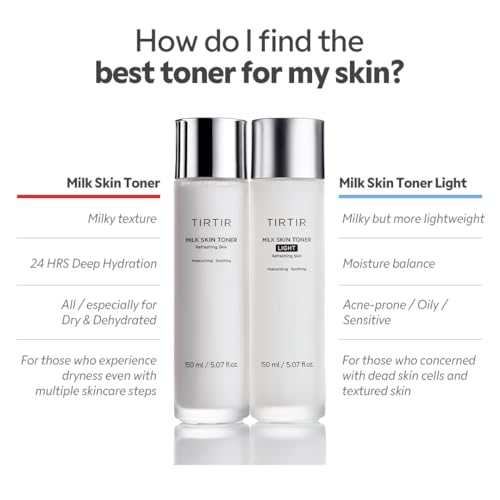 TIRTIR Milk Skin Rice Toner Light | Instant Hydration with 4% - Product Imagery
