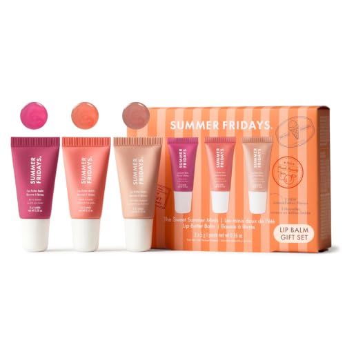 Summer Fridays Sweet Summer Minis Lip Balm Trio (0.35 Oz, 3 Ct) - Product Imagery