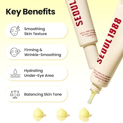 K-SECRET SEOUL1988 Retinal Eye Cream for Crow's Feet & Eye Bags, - Product Imagery