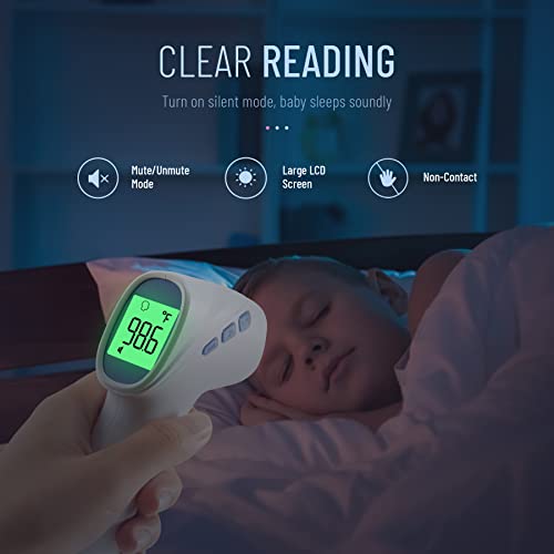Forehead Thermometer for Adults and Kids, Non Contact, Fast - Product Imagery
