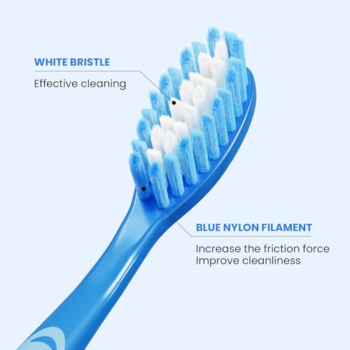 Medium Bristle Toothbrush for Adults, Manual Whitening Brush - Product Imagery