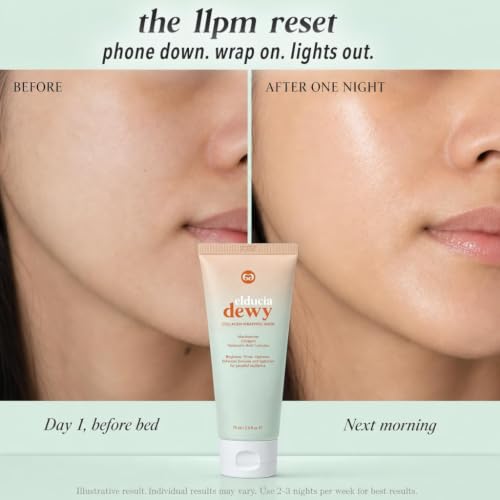 Korean Collagen Night Wrapping Mask, Peel-Off Overnight Face - Product Imagery