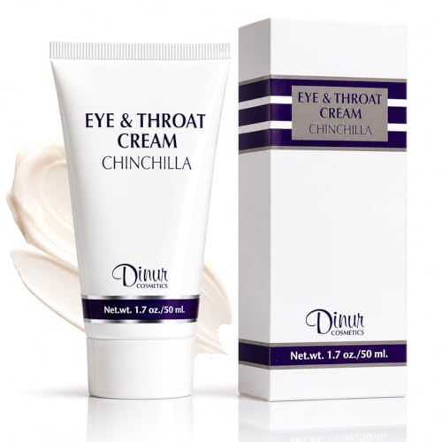 Dinur Cosmetics Chinchilla Eye & Throat Cream Reduces Fine Lines Wrinkles Puffy Eyes & Under Eye Dark Circles Penetrates