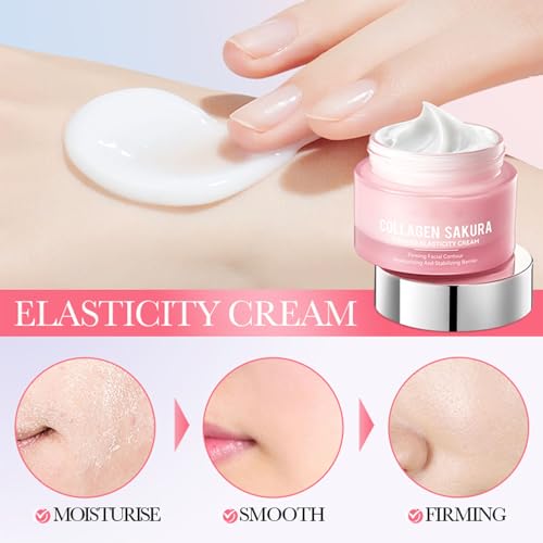 Sakura Skincare Kit, 11Pcs Skin Care Set with Cleanser, Toner, - Product Imagery