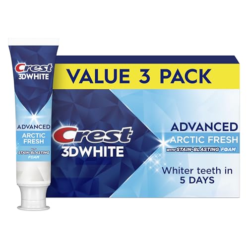 Crest 3D White Advanced Teeth Whitening Toothpaste, Arctic - Product Imagery