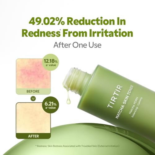 TIRTIR Matcha PDRN Skin Toner 5.07 Fl Oz | Hydrating Korean - Product Imagery