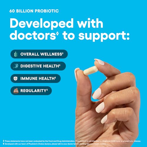 Physician's CHOICE Probiotics 60 Billion CFU - 10 Strains + - Product Imagery