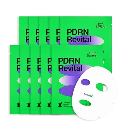 Dr. Savers PDRN Revital Face Serum Mask, Korean Skincare, 0.60 - Product Imagery