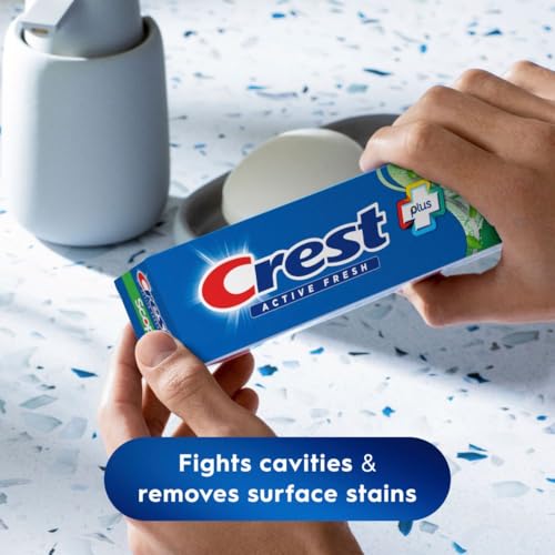Crest + Scope, Active Fresh, Teeth Whitening Toothpaste for - Product Imagery