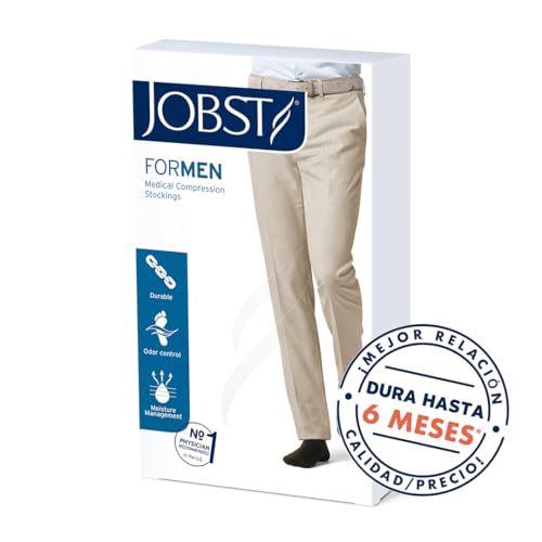 JOBST forMen Thigh High 20-30 mmHg Ribbed Dress Compression - Product Imagery