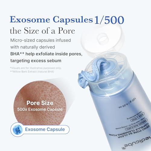 medicube Facial Cleanser Zero Pore Capsule Cleansing Foam - Product Imagery