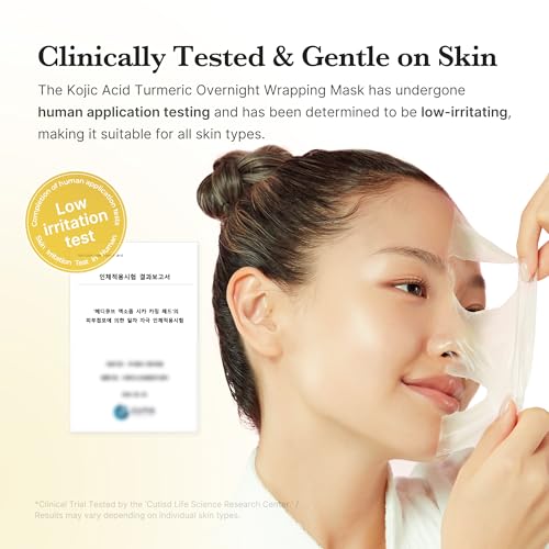medicube Kojic Acid Turmeric Overnight Wrapping Peel Off Mask – - Product Imagery