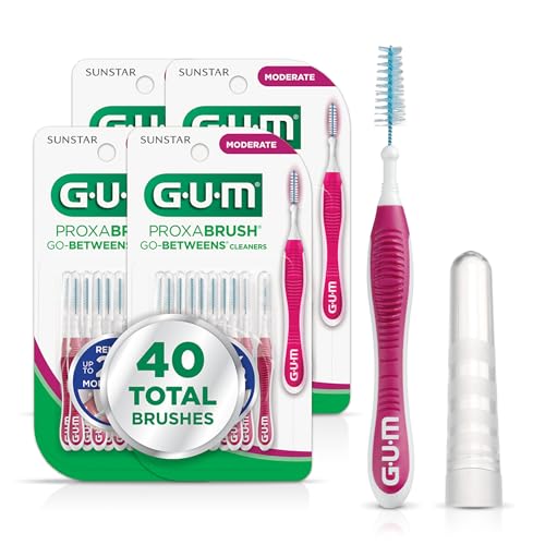 GUM Proxabrush Go-Betweens Moderate Interdental Brushes, 10 - Product Imagery