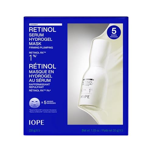 IOPE Expert Retinol RX 1% Super Bounce Serum - Gentle Anti-Aging Face Serum for Beginners - Visibly Firms Skin, Refines 