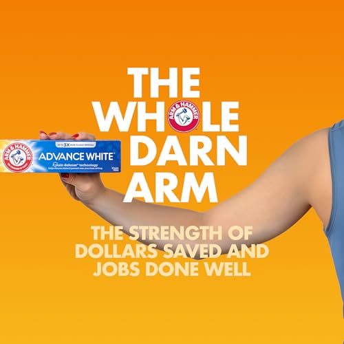ARM & HAMMER Advance White Toothpaste, Clean Mint, 6.0 oz, 4-Pack - Product Imagery