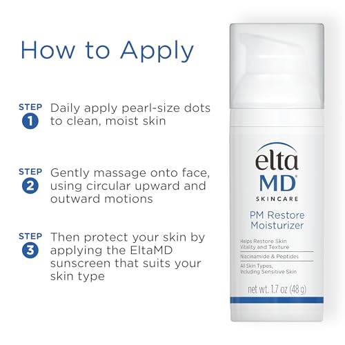 EltaMD PM Restore Face Moisturizer, Night Moisturizer for Face, - Product Imagery