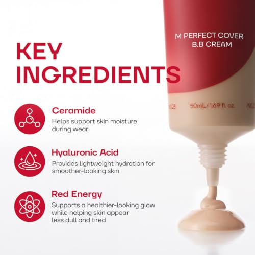 MISSHA M Perfect Cover BB Cream No.21 Light Beige SPF 42 PA+++ - Product Imagery