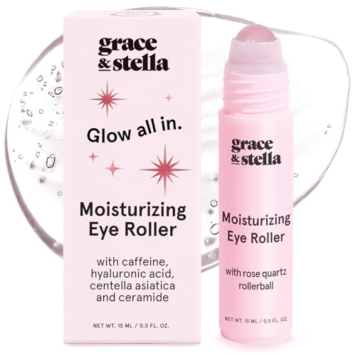 grace & stella Under Eye Brightener with Rose Quartz Rollerball - Product Imagery