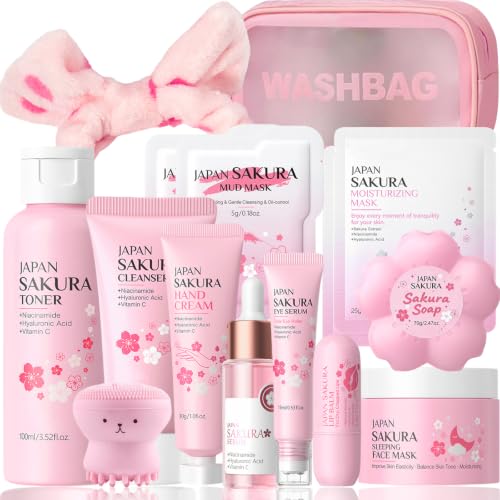 Sakura Skin Care Set for Kids & Teens Girls,15PCS Girls Daily - Product Imagery