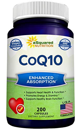 CoQ10 400mg - 200 Capsules - Co Q 10 Supplement - Coenzyme Q10 - Product Imagery