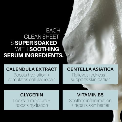 4AM Clean Sheets Hydrating Micellar Skincare Wipes for Face, No - Product Imagery
