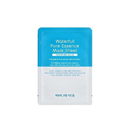 Waterfull Pure Essence Mask Sheet 0.8 oz X 8 Moisture Facial Pack - Product Imagery