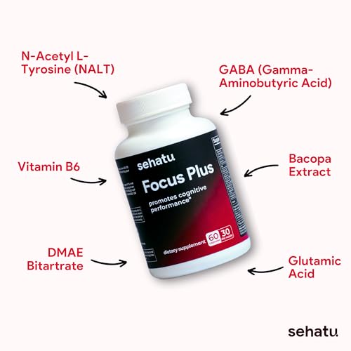 Focus Plus Cognitive Performance Enhancer | with N-Acetyl - Product Imagery