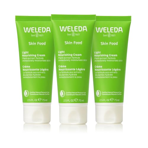 Weleda - Skin Food Light Moisturizing Cream 3-pack - Fast-Absorbing, Ultra-Hydrating Formula with Sunflower Oil and Pans