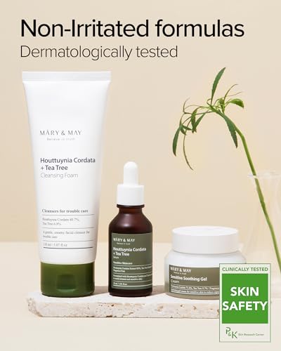 Mary&May Heartleaf Tea Tree Cooling Gel Cream, 2.46 oz - Product Imagery