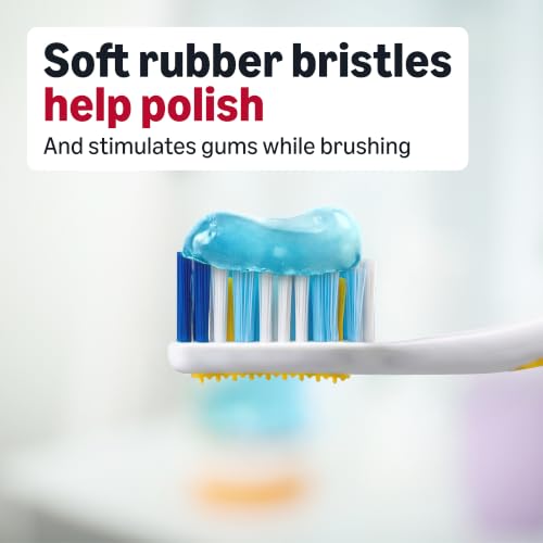 Amazon Basics Rotation Adult Manual Soft Bristle Toothbrush with - Product Imagery
