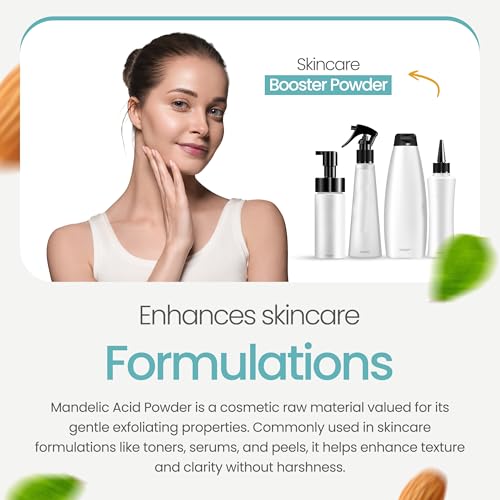Mandelic Acid Powder 99.9% Purity, Cosmetic Grade DIY Skincare - Product Imagery