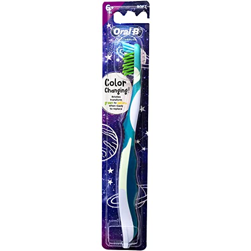 Oral-B Pro-Health Junior CrossAction Galaxy Toothbrush, Ages 6+, - Product Imagery
