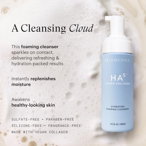 SkinMedica HA5 Hydra Collagen Hydrating Foaming Cleanser with - Product Imagery