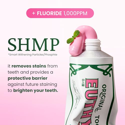 EUTHYMOL Whitening Toothpaste, Stain Removal in 2 Weeks | 3.7 fl - Product Imagery