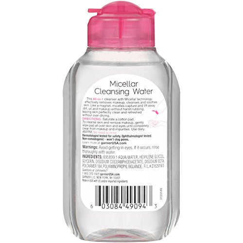 Garnier Micellar Cleansing Water, All-in-1 Makeup Remover and - Product Imagery