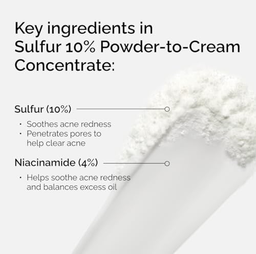The Ordinary Sulfur 10% Powder-to-Cream Acne Spot Treatment - Product Imagery