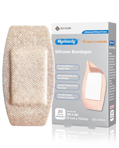 Hysimedy Silicone Bandages for Sensitive Skin 2x4 Inch Painless - Product Imagery