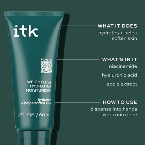 ITK Skincare Weightless Hydrating Face Moisturizer - Hydrates + - Product Imagery