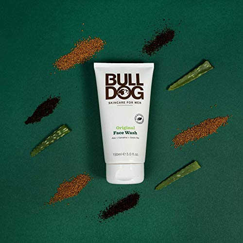BULLDOG Mens Skincare and Grooming, Original Face Wash, 5 Fluid - Product Imagery