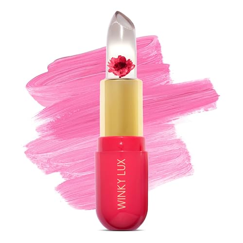 Winky Lux Flower Balm - pH Color Changing Lip Balm, Pink Flower - Product Imagery