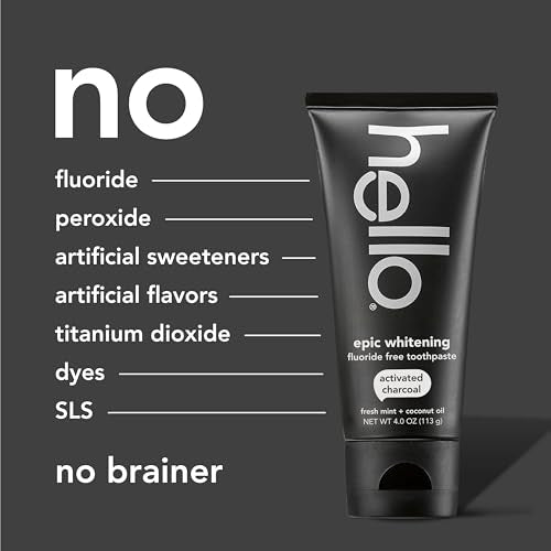 hello Epic Whitening Activated Charcoal Toothpaste, 4 oz - Product Imagery