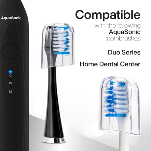 AquaSonic Genuine Duo Series Replacement Brush Heads | for - Product Imagery