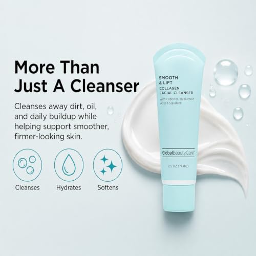 Global Beauty Care Smooth & Lift Collagen Facial Cleanser - - Product Imagery