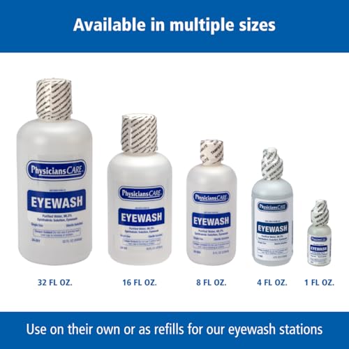 PhysiciansCare by First Aid Only 7-006 Eye Wash Solution, 4 oz - Product Imagery