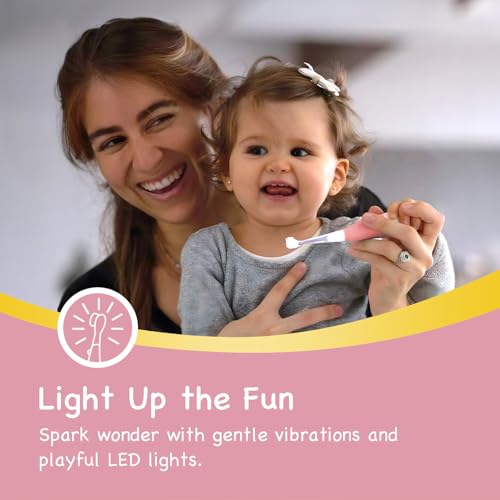Papablic BabyHandy 2-Stage Sonic Electric Toothbrush for Babies - Product Imagery