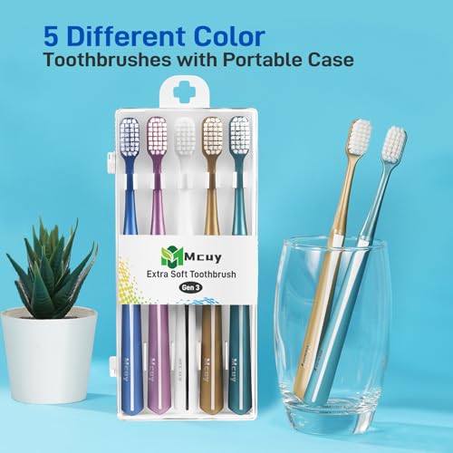 GentleClean Pro Extra Soft Toothbrushes for Adults - Super Ultra - Product Imagery