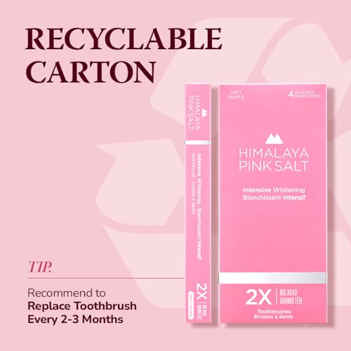 HIMALAYA PINKSALT Intensive Clean Toothbrush 1 Count - Product Imagery