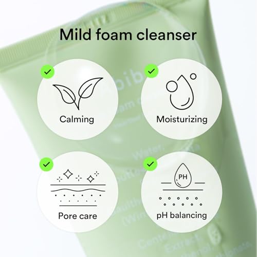 Abib Mild Foam Cleanser Heartleaf Foam 5.07 fl.oz, Low pH - Product Imagery